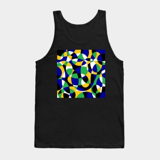 green and blue colored circles Tank Top